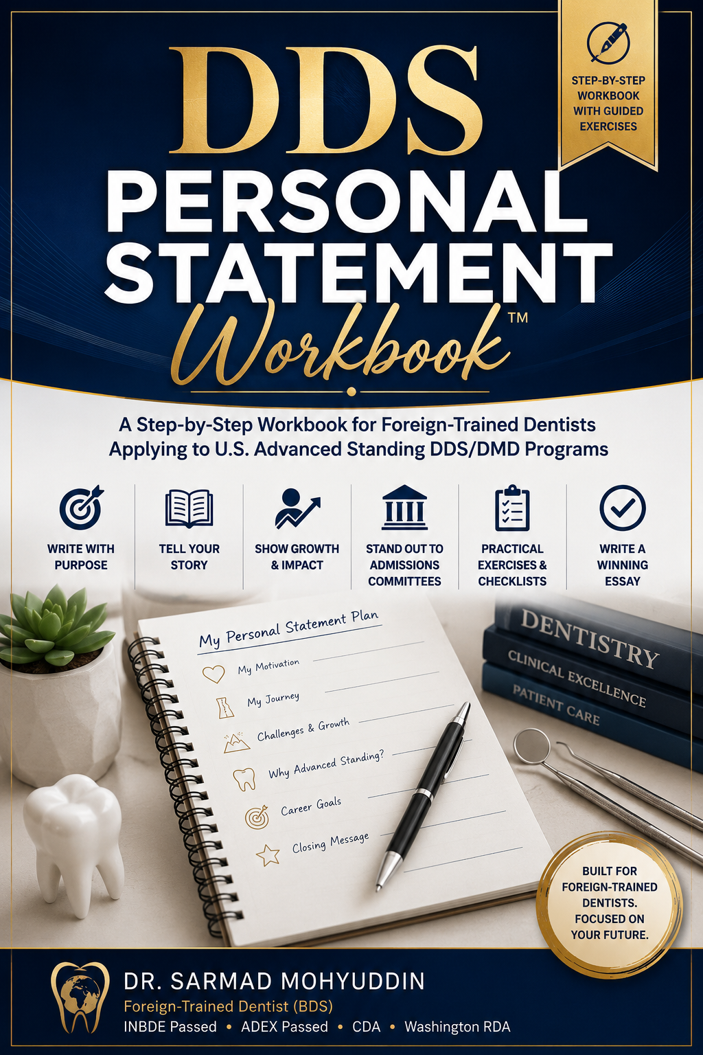 DDS Personal Statement Workbook For Foreign Trained Dentist (PDF WorkBook)