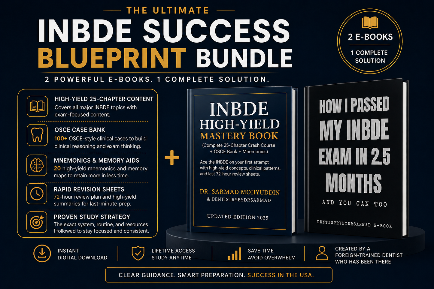 INBDE Blueprint Bundle for Foreign-Trained Dentists (DDS Pathway in the U.S For Foreign Trained Dentists)