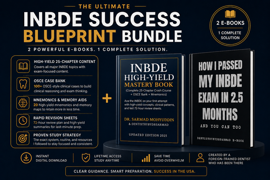 INBDE Blueprint Bundle for Foreign-Trained Dentists (DDS Pathway in the U.S For Foreign Trained Dentists)